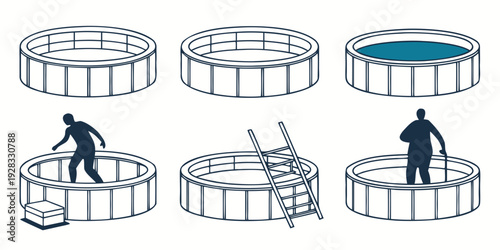 A collection of various types of drums and percussion instruments Vector