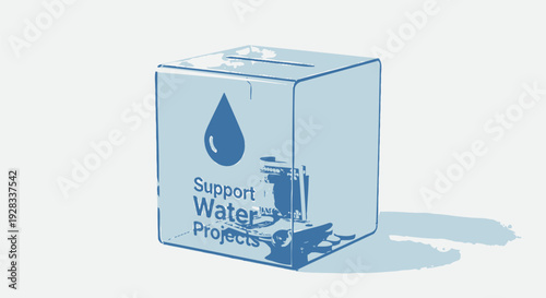 Water support icon vector