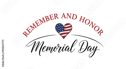 Memorial Day greeting vector