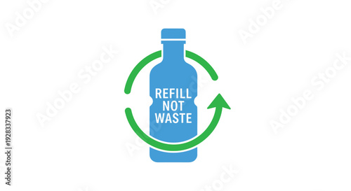 Eco friendly refill icon