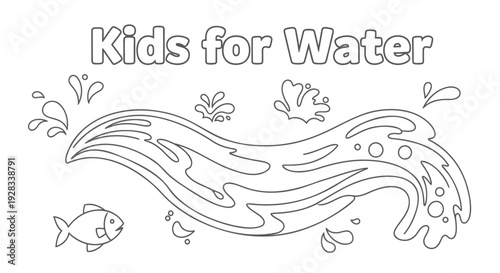 Kids for Water icon set