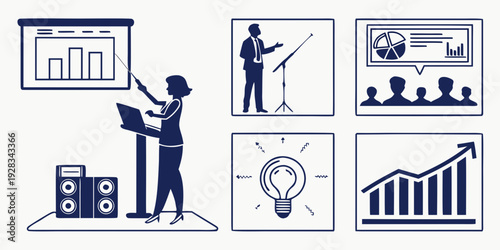 Diverse professionals collaborating and brainstorming in a modern office environment Vector