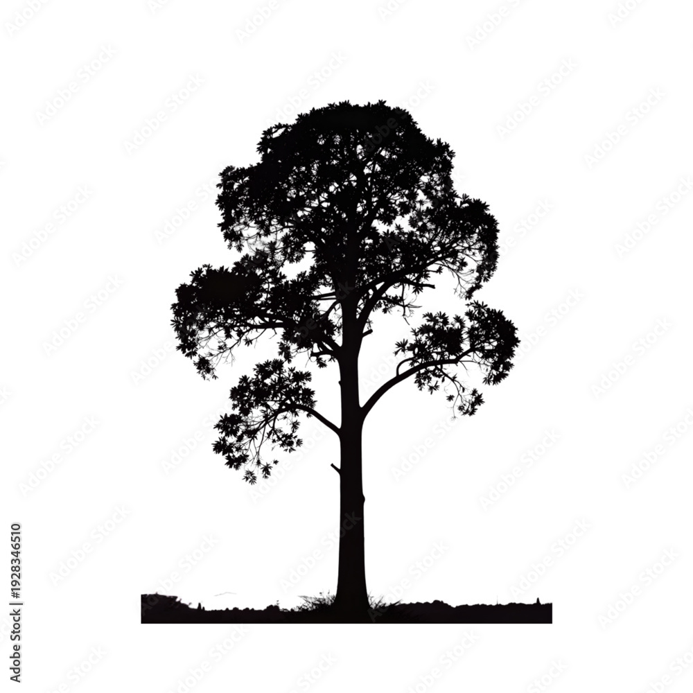 Fototapeta premium tree silhouette vector