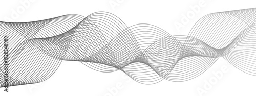 Vector Abstract Wave Lines, a graceful design element, evokes a sense of fluid movement and modern sophistication, ideal for representing data streams or artistic expression.