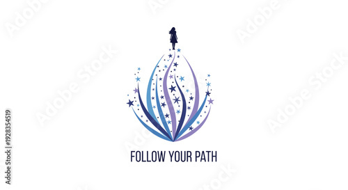 Motivational inspirational quote logo