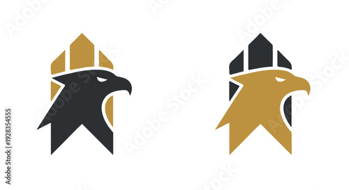 Eagle head logo icons