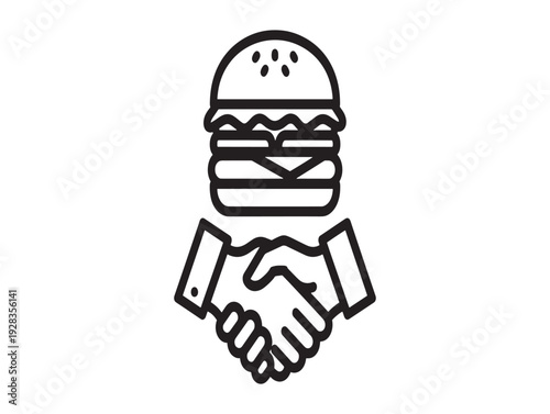 Handshake burger partnership