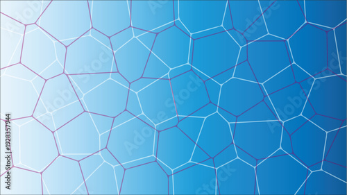 Abstract Blue Honeycomb Pattern: An eye-catching illustration of a honeycomb design, rendered in varying shades of blue, creates a modern and visually appealing composition.