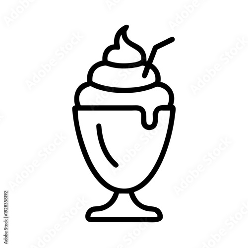 Ice Cream Sundae for web and graphic design