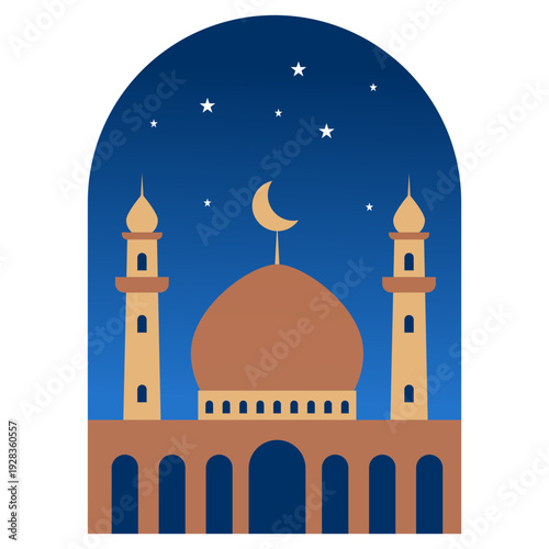 mosque in the night