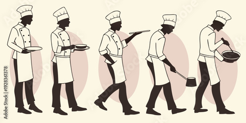 A diverse group of people walking together in a line, each carrying a suitcase. Vector