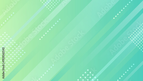 緑　グラデーション　ポップな背景　16:9	
