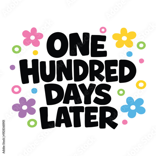 One Hundred Days Later, 100 Days Later 100 Days of School Shirt Design, 100th Day of School Png, 100 Days Of School Vector, I Survived 100 Days of School Vector, Teacher 100 days Png, 100 days shirt.