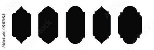 Vintage Black Ornamental Frames and Retro Label Badge Silhouette Set Isolated on White Background – Elegant Decorative Borders, Classic Victorian Emblems and Antique Logo Templates Collection.