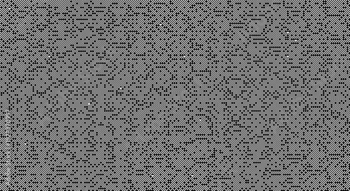 Monochrome abstract geometric pattern with pixel texture dither