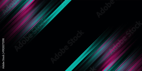 Eye-catching racing livery design with colorful brush streaks and sporty style.