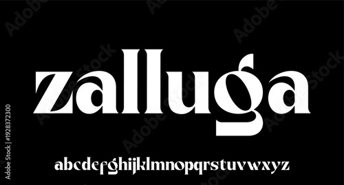 zalluga the luxury and elegant font glamour style	
