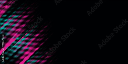 Dynamic racing banner featuring storm-inspired lines and bold color combination.