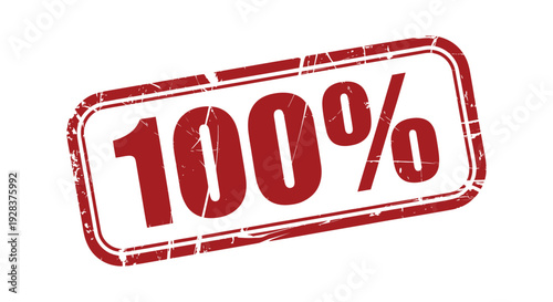 100 Percent Stamp Seal Approval Guarantee Success Top Score