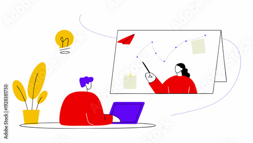 Business presentation and planning vector