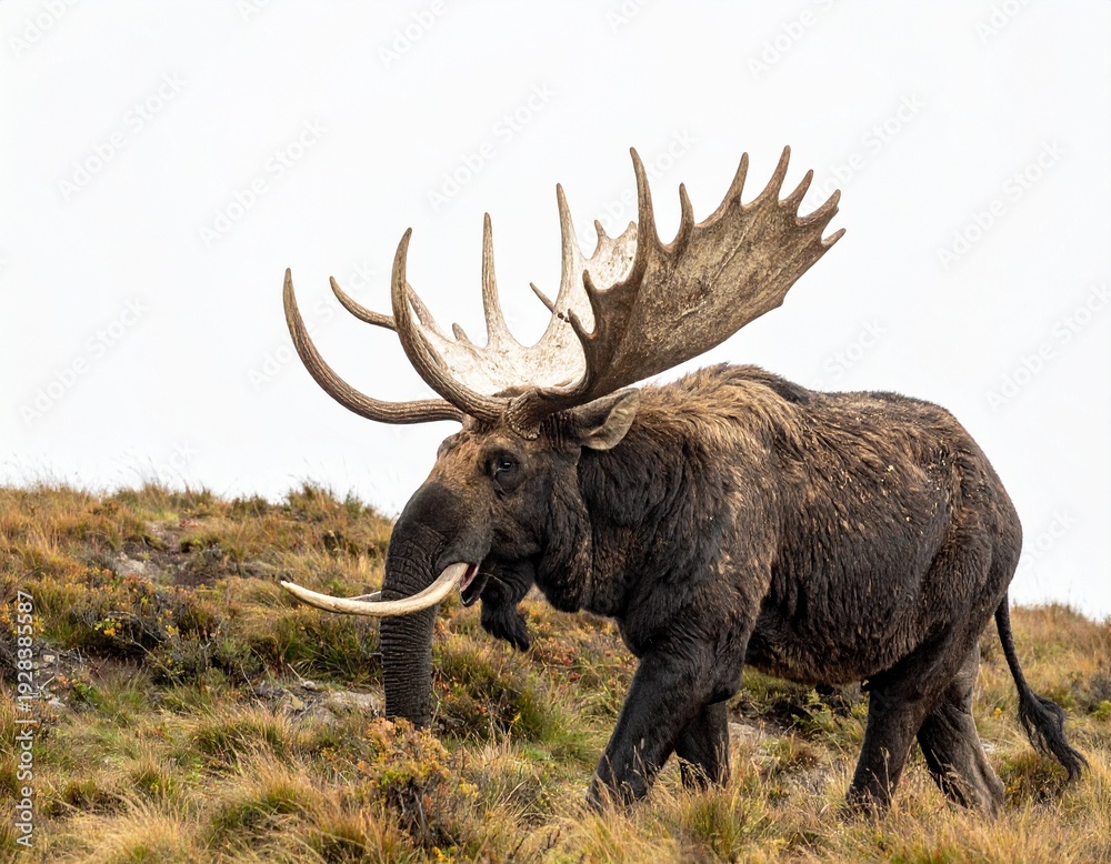 Obraz premium Strange elephant alone in image