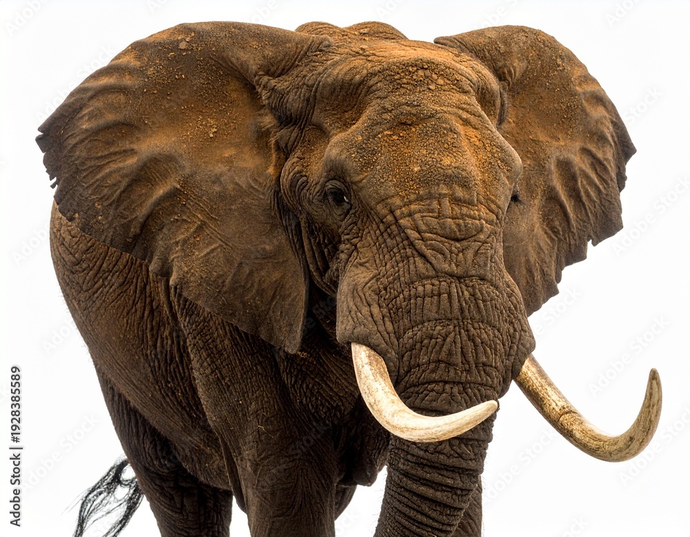 Obraz premium African elephant alone in image