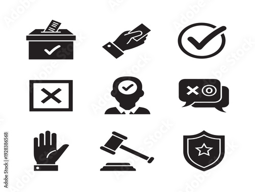 Stunning Voting Interface Icon Collection for Digital Platforms