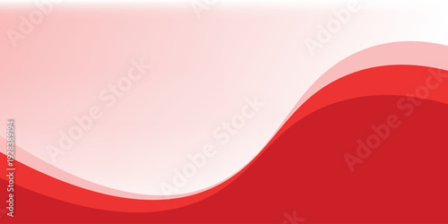 Red Wave on White Background modern bacground illustration