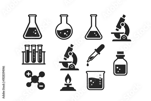 Science laboratory equipment and tools for research and experimentation