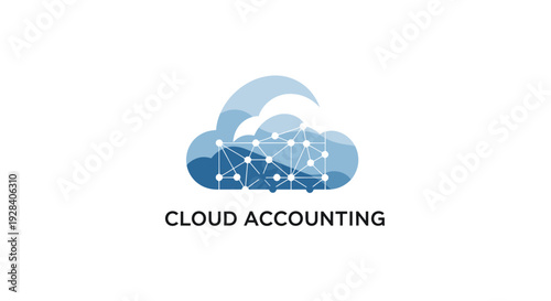 Cloud Accounting Logo Design Concept.