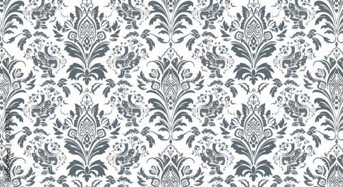 Luxurious Vintage Damask Texture for Interior and Fashion Design