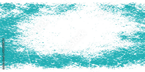 Abstract watercolor and blue grunge background featuring a fresh liquid wave with clear bubbles and a splashing water drop ripple over a clean white backdrop