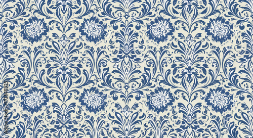 Royal Decorative Damask Pattern for Elegant Home and Fashion Projects