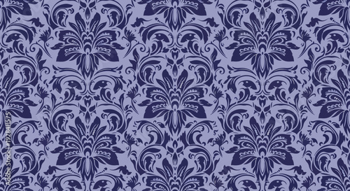 Antique Baroque Style Pattern with Intricate Decorative Details