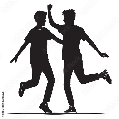 Modern t-shirt design with stylish black graphic on white background  Elegant woman dancing with arms raised in dynamic pose