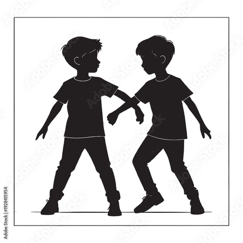 Modern t-shirt design with stylish black graphic on white background  Elegant woman dancing with arms raised in dynamic pose