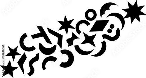 Arabic calligraphy and celestial bodies design