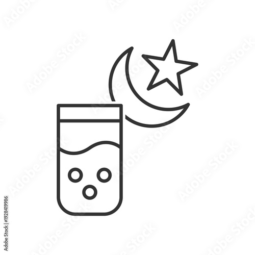 Ramadan Iftar  Water Icon