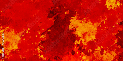 red paint background. Designed grunge texture for creative ideas. Red ink and watercolor textures on white paper background