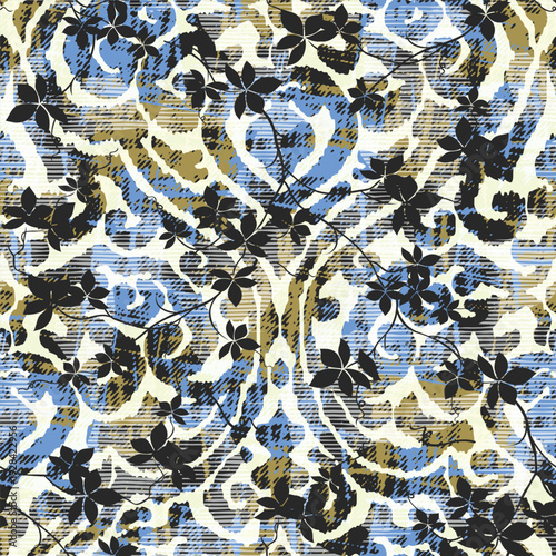 Vector damask seamless pattern background. Classical luxury old fashioned damask ornament, royal victorian seamless texture for wallpapers, textile, wrapping. Exquisite floral baroque template
