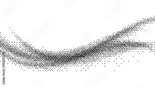 Dither effect background with halftone pattern vector illustration