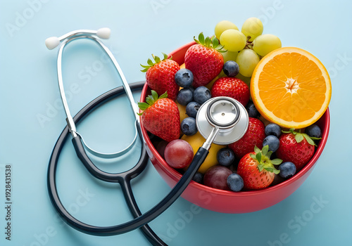 World health day fresh fruits and healthy lifestyle for a better tomorrow