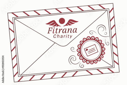 Fitrana Charity Mail Envelope for Donations and Communication