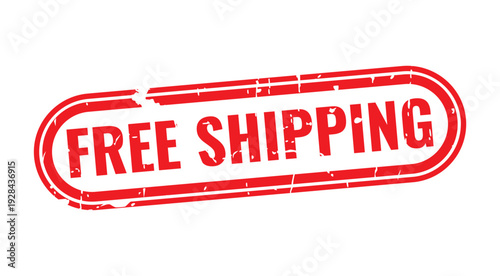 Red rubber stamp on white background with grunge texture and aged insignia label