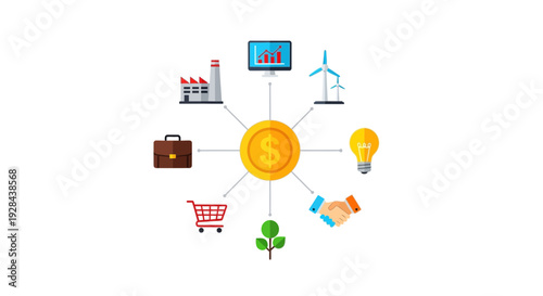 Financial Investment Diversification Diagram