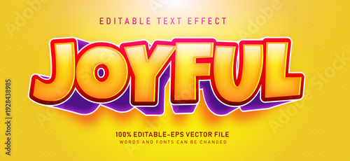 Joyful Text effect