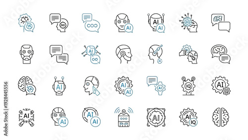 Assorted vintage and modern icons depicting various household and office items Vector