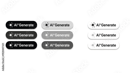 Comparison of different generations of a specific technology or concept icons Vector