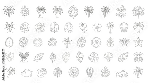 Collection of diverse icons representing various human activities and professions Vector