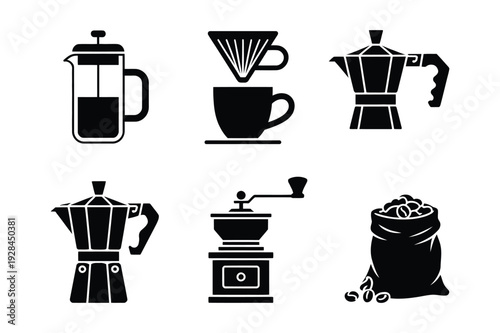 Coffee Making Appliance Icons